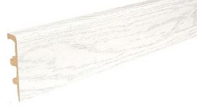 Напольный плинтус Arbiton INTEGRA 03 Снежный Ясень 80х21мм, 1м.п.